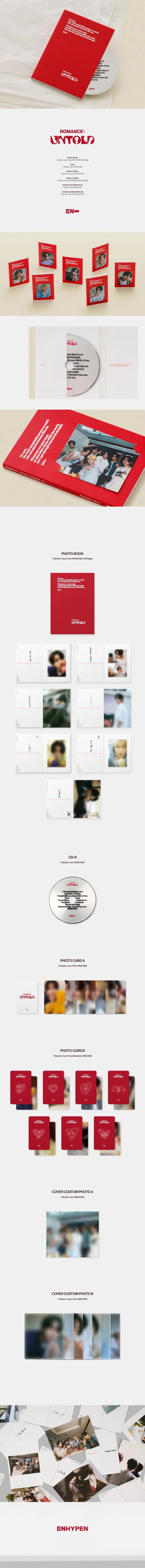 Enhypen 2nd Album: Romance : Untold Engene Version