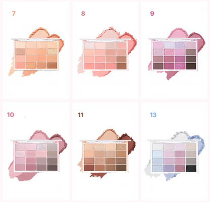 WAKEMAKE Soft Blurring Eye Palette 14g (17colors)