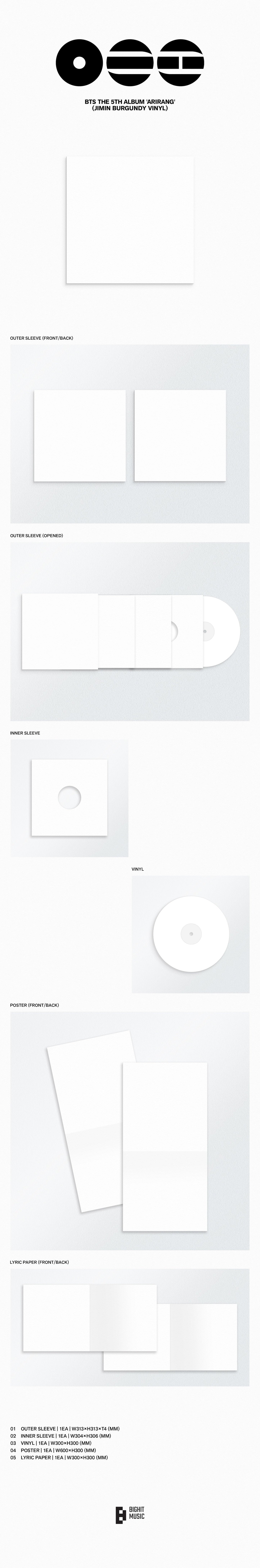 BTS 5th Full Album: Arirang Vinyl Versions