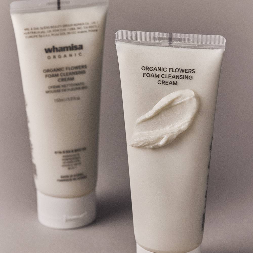 whamisa Organic Flowers Foam Cleansing Cream 150ml - Daebak