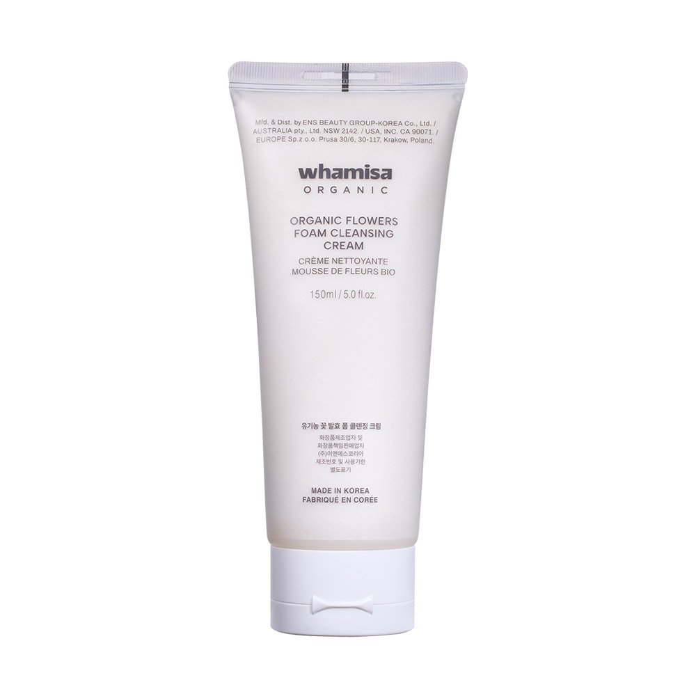 whamisa Organic Flowers Foam Cleansing Cream 150ml - Daebak