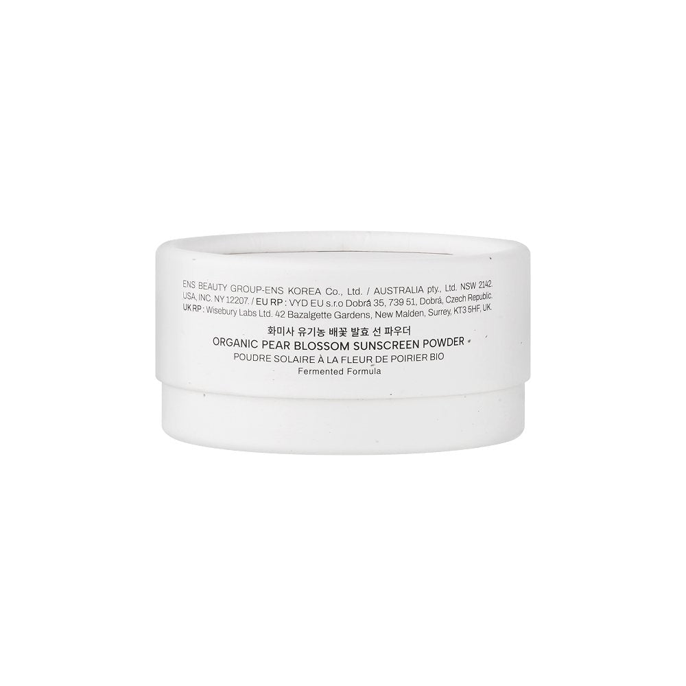 whamisa Organic Pear Blossom Sunscreen Powder SPF50+ PA++++ 5.5g+2.3g - Daebak