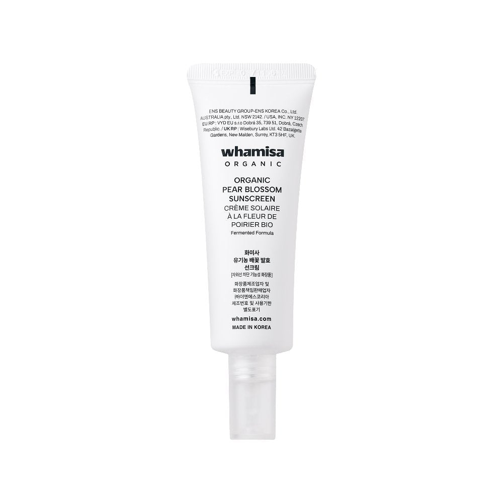 whamisa Organic Pear Blossom Sunscreen SPF50+ PA++++ 50ml - Daebak