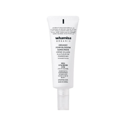 whamisa Organic Pear Blossom Sunscreen SPF50+ PA++++ 50ml - Daebak