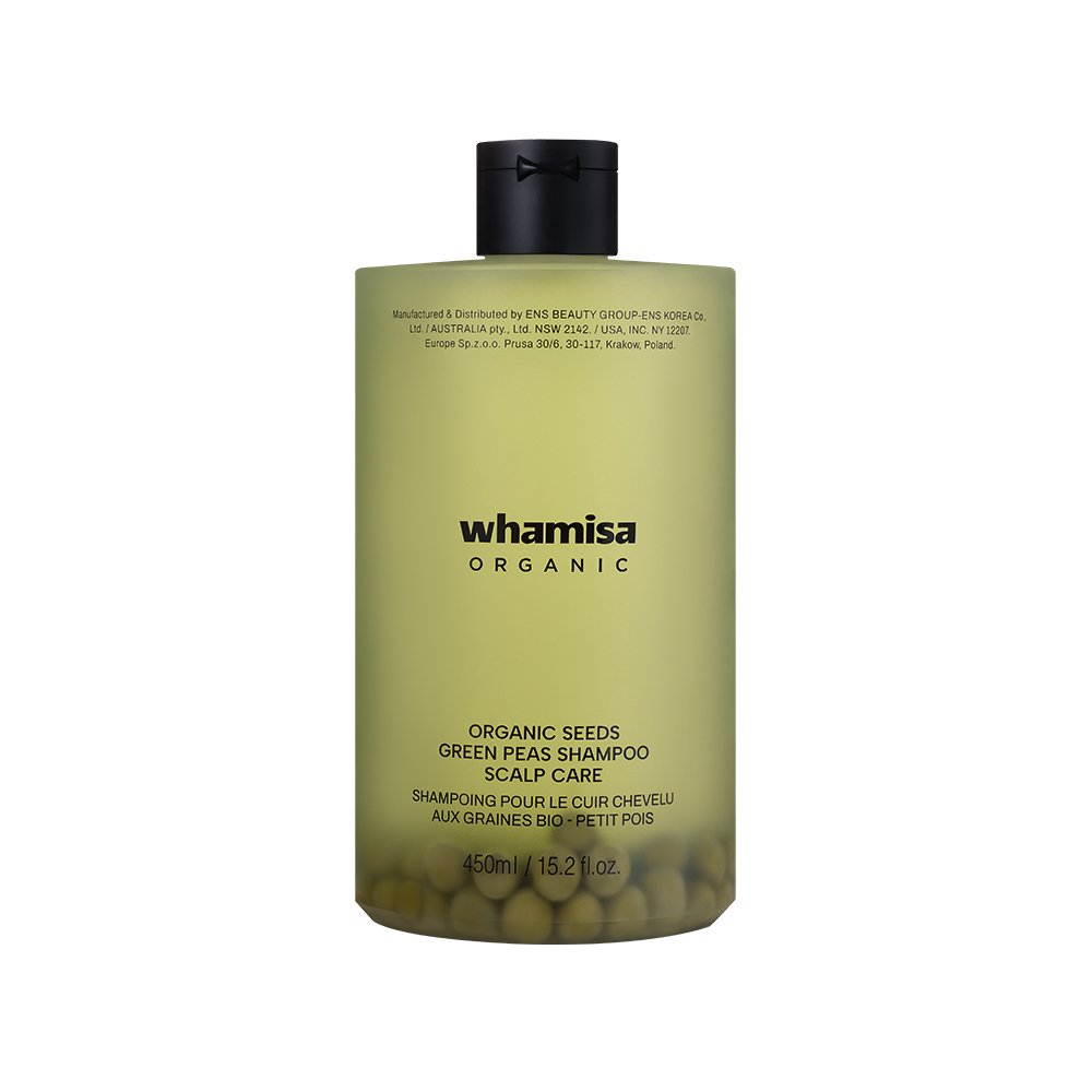 whamisa Organic Seeds Green Peas Shampoo Scalp Care 450ml - Daebak