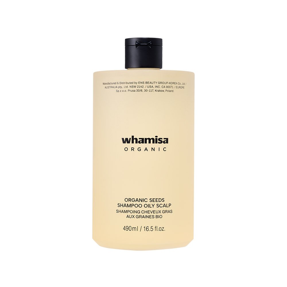 whamisa Organic Seeds Shampoo Oily Scalp 490ml - Daebak
