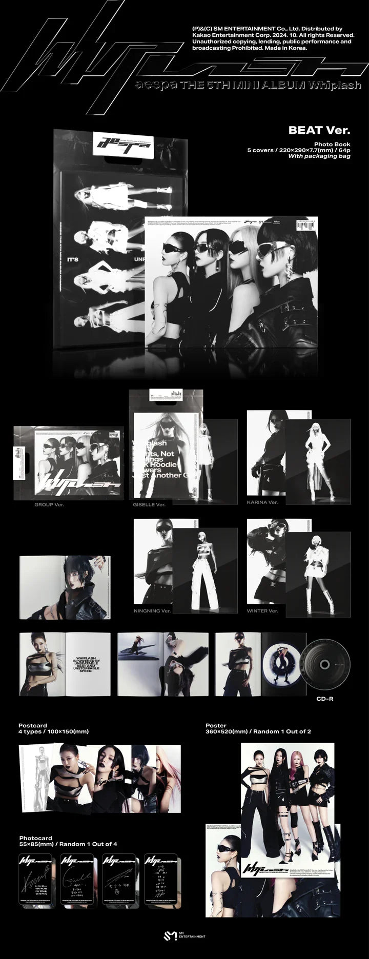 Aespa 5th Mini Album: Whiplash (Beat Version)