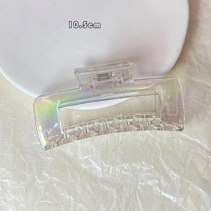 Women Hair Claw Korean Style Transparent Plastic Headband Hairpins Ponytail Claw Clip Crab Hair Accessories Headwear - Daebak