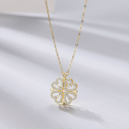 Women's Clover Can Split Simple Clavicle Necklaces - Daebak