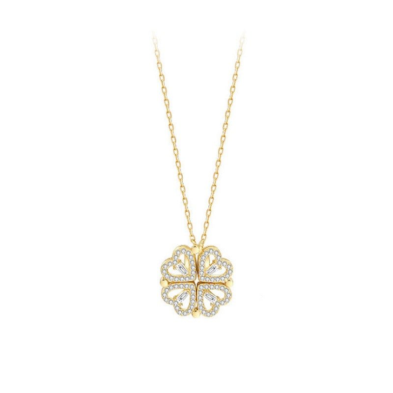 Women's Clover Can Split Simple Clavicle Necklaces - Daebak