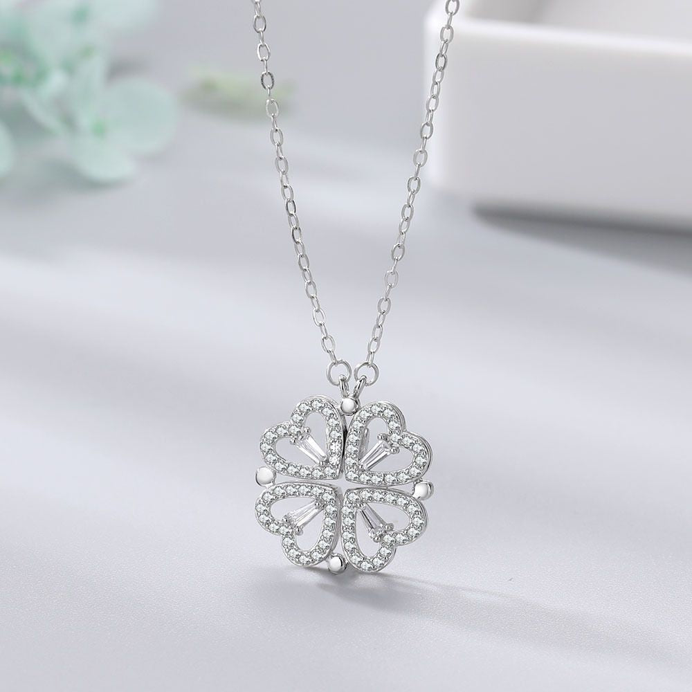 Women's Clover Can Split Simple Clavicle Necklaces - Daebak