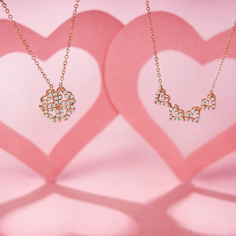 Women's Clover Can Split Simple Clavicle Necklaces - Daebak