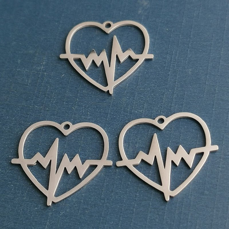 Women's Heart-shaped Ecg Clavicle Chain Korean Fashion Pendant - Daebak
