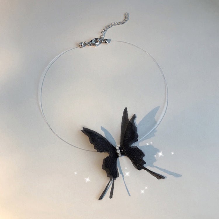 Women's Korean Elegant Butterfly Clavicle Chain Niche Necklaces - Daebak