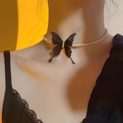 Women's Korean Elegant Butterfly Clavicle Chain Niche Necklaces - Daebak