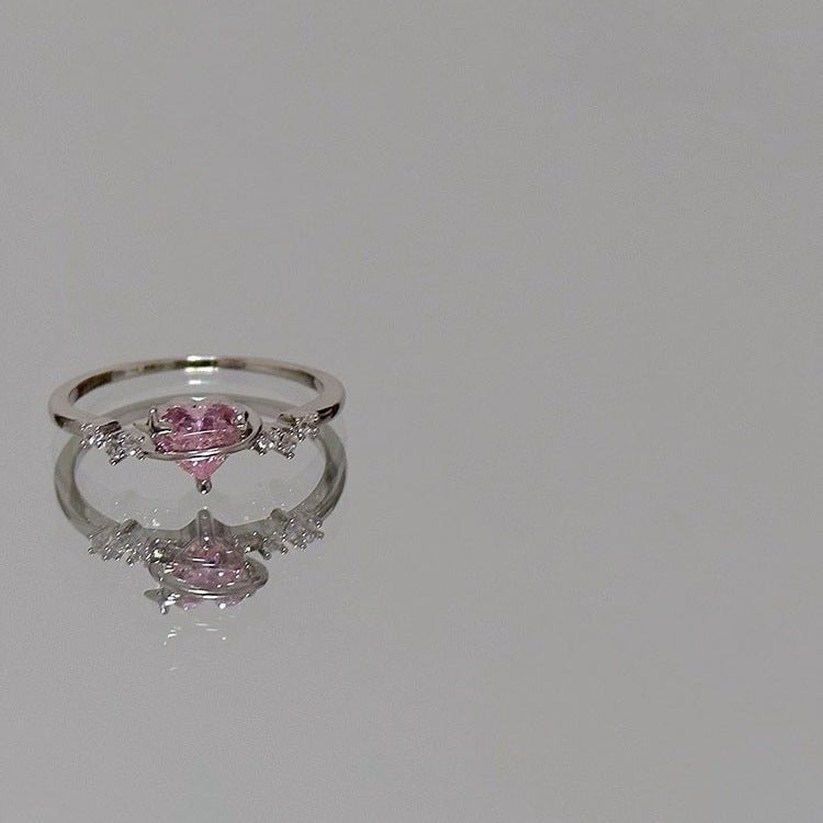 Women's Korean Fashion Personalized Minority Design Cold Style Refined Zircon Index Rings - Daebak