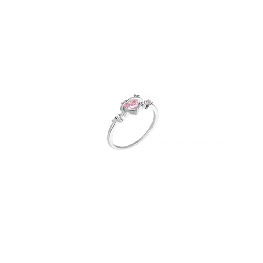 Women's Korean Fashion Personalized Minority Design Cold Style Refined Zircon Index Rings - Daebak
