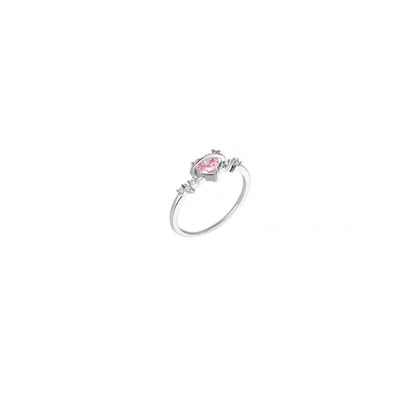 Women's Korean Fashion Personalized Minority Design Cold Style Refined Zircon Index Rings - Daebak