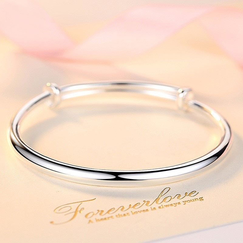 Women's Korean Fashionable Round Belly Glossy Light Simple Bracelet - Daebak