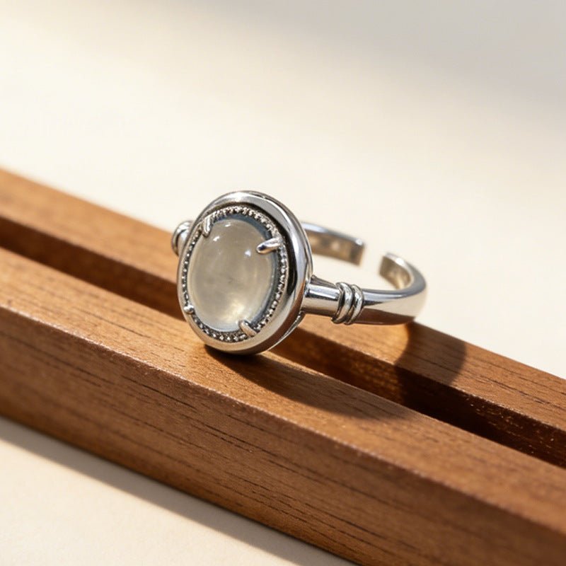 Women's Korean Niche Design Retro Ghost Style Simple Fashionable Inlaid Rings - Daebak