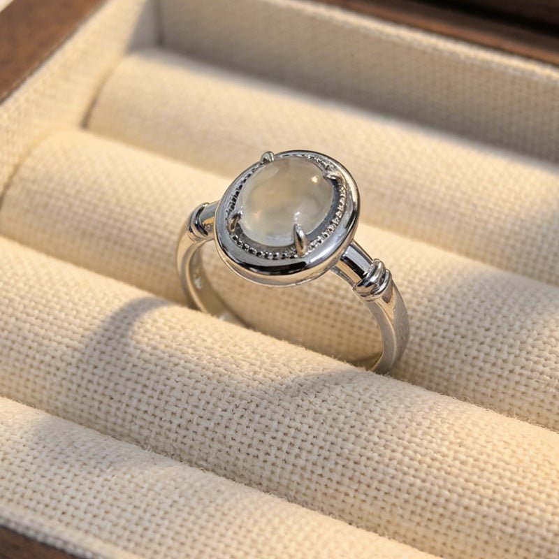 Women's Korean Niche Design Retro Ghost Style Simple Fashionable Inlaid Rings - Daebak