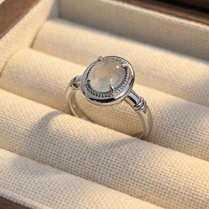 Women's Korean Niche Design Retro Ghost Style Simple Fashionable Inlaid Rings - Daebak
