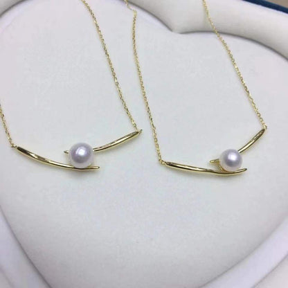 Women's Korean Pearl Chopsticks Simple Cold Style Niche Temperament Clavicle Necklaces - Daebak