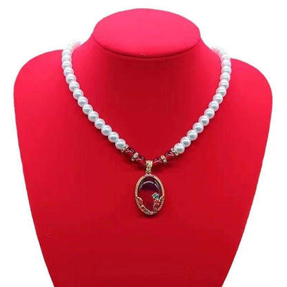 Women's Korean Simple To Give Mom Mother's Day Gift Live Necklaces - Daebak