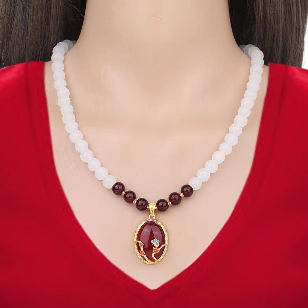 Women's Korean Simple To Give Mom Mother's Day Gift Live Necklaces - Daebak