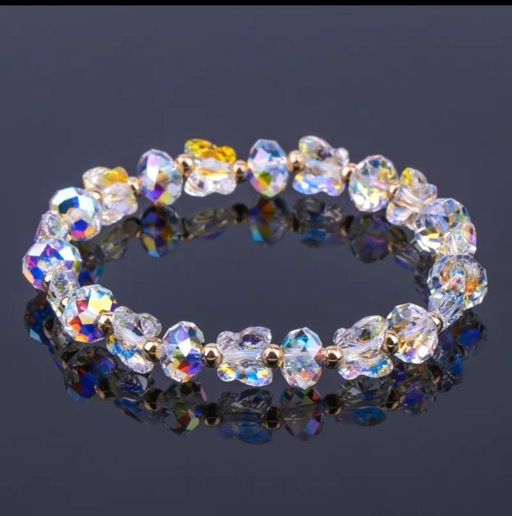 Women's Korean Style Butterfly Crystal Fashion Fresh Bracelet - Daebak