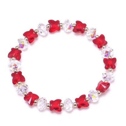 Women's Korean Style Butterfly Crystal Fashion Fresh Bracelet - Daebak