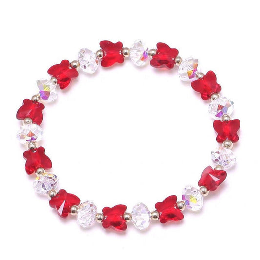 Women's Korean Style Butterfly Crystal Fashion Fresh Bracelet - Daebak