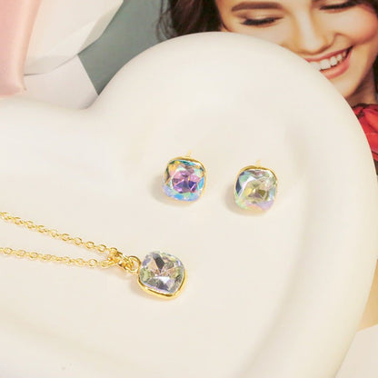 Women's Korean Style Elegant Colorful Diamond Fashion Rings - Daebak