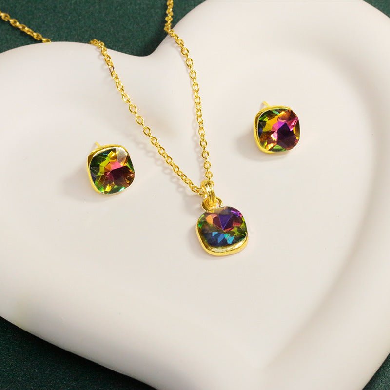 Women's Korean Style Elegant Colorful Diamond Fashion Rings - Daebak