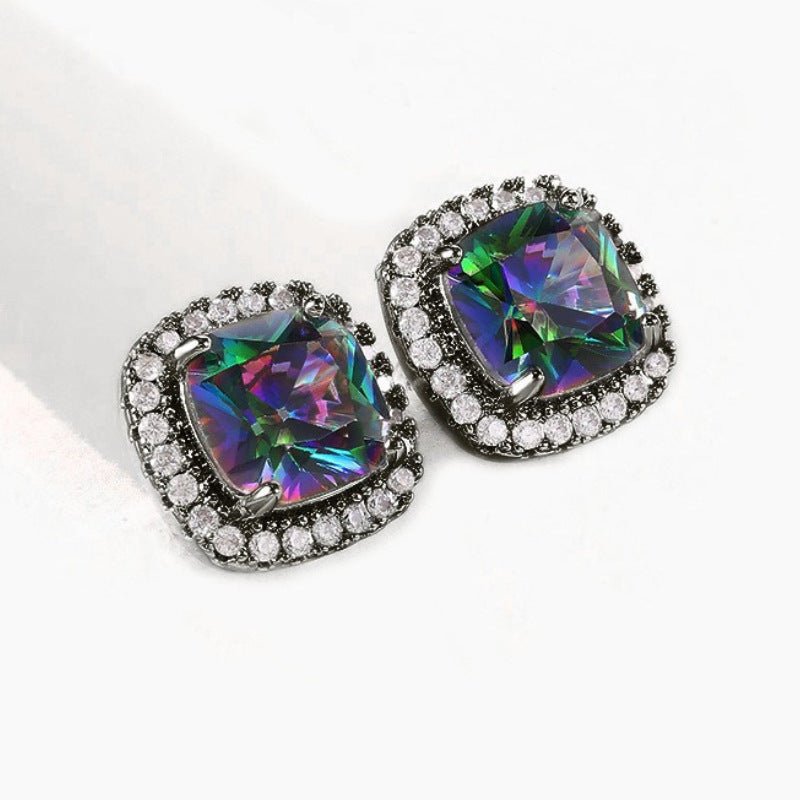 Women's Korean Style Elegant Colorful Diamond Fashion Rings - Daebak