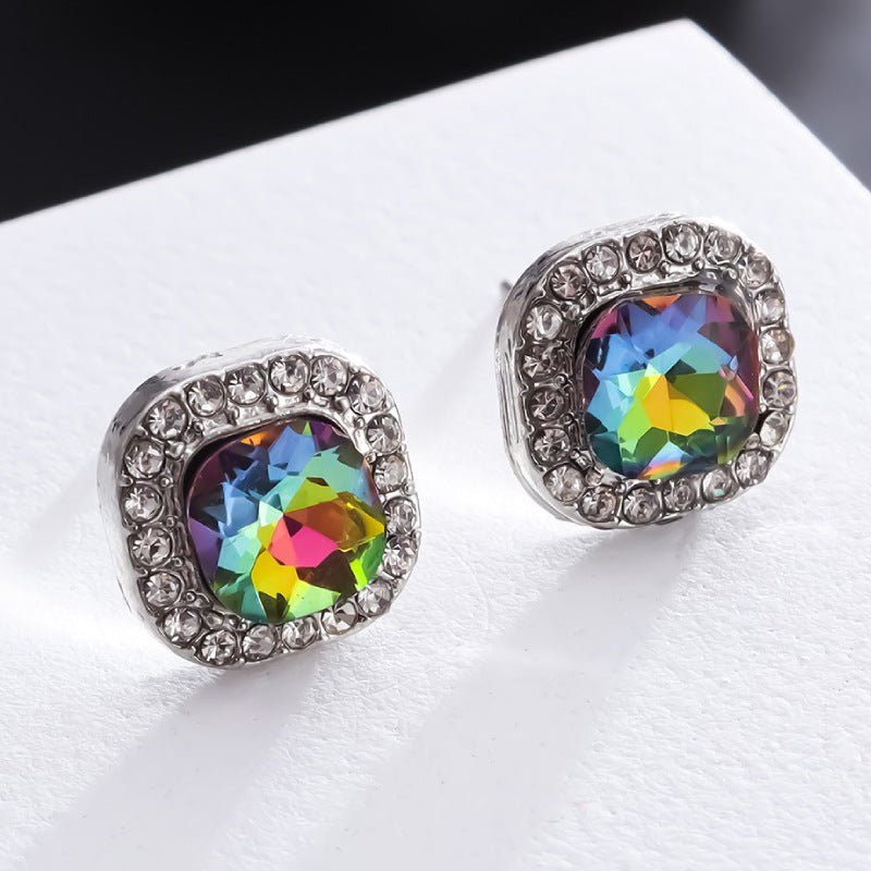 Women's Korean Style Elegant Colorful Diamond Fashion Rings - Daebak