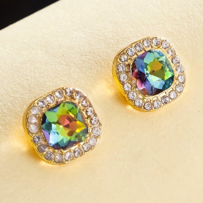Women's Korean Style Elegant Colorful Diamond Fashion Rings - Daebak