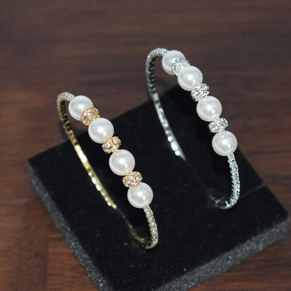 Women's Korean Style Personalized Fashion Mixed Alloy Open Bracelet - Daebak