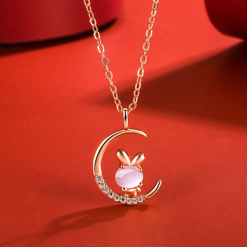Women's Korean Style Ross Chinese Zodiac Rose Gold Pendant - Daebak
