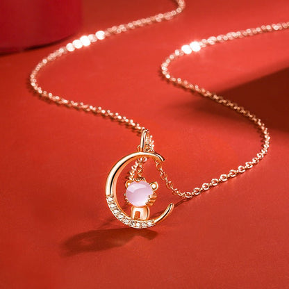 Women's Korean Style Ross Chinese Zodiac Rose Gold Pendant - Daebak