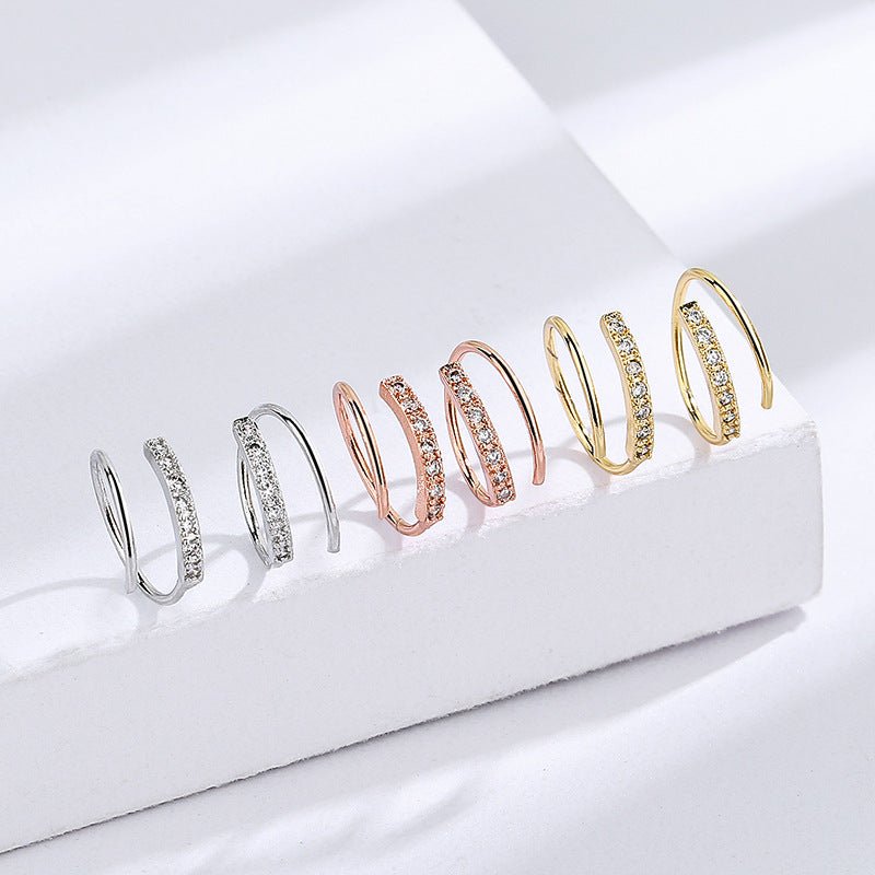 Women's Korean Trendy Simple Design Spring Ear Clip - Daebak