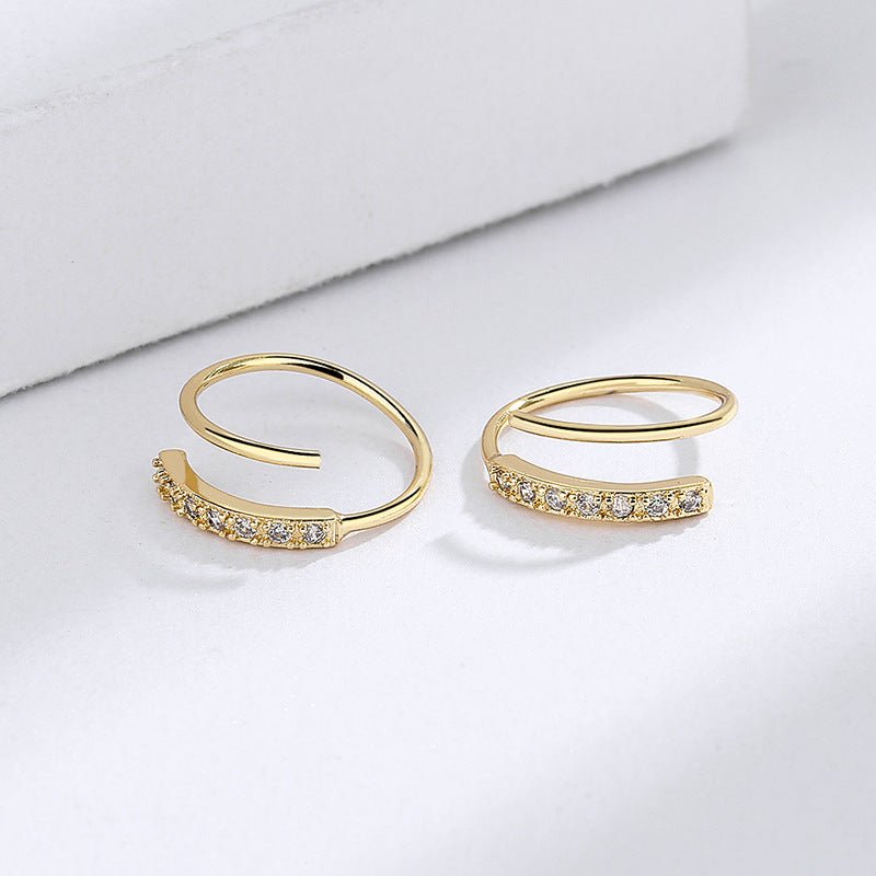 Women's Korean Trendy Simple Design Spring Ear Clip - Daebak