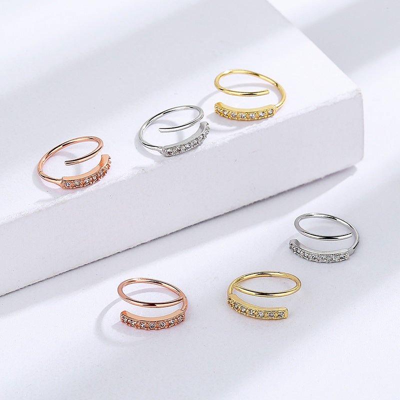 Women's Korean Trendy Simple Design Spring Ear Clip - Daebak