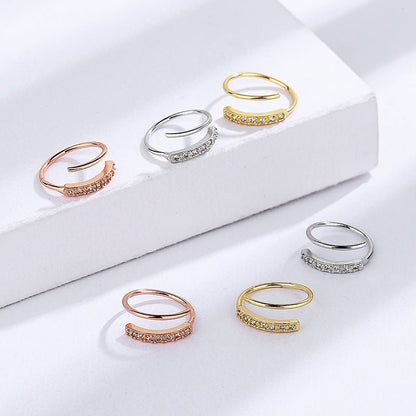 Women's Korean Trendy Simple Design Spring Ear Clip - Daebak