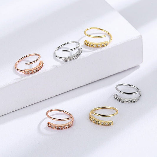Women's Korean Trendy Simple Design Spring Ear Clip - Daebak