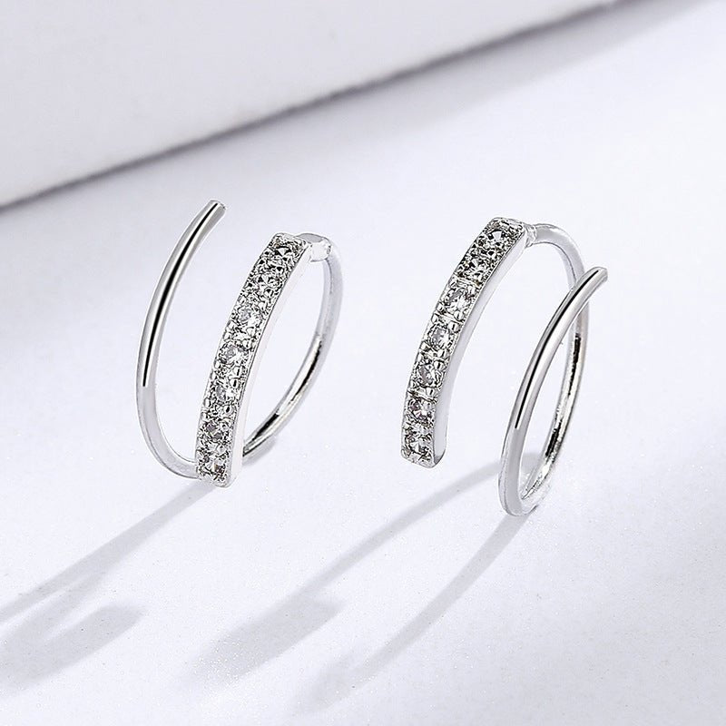 Women's Korean Trendy Simple Design Spring Ear Clip - Daebak