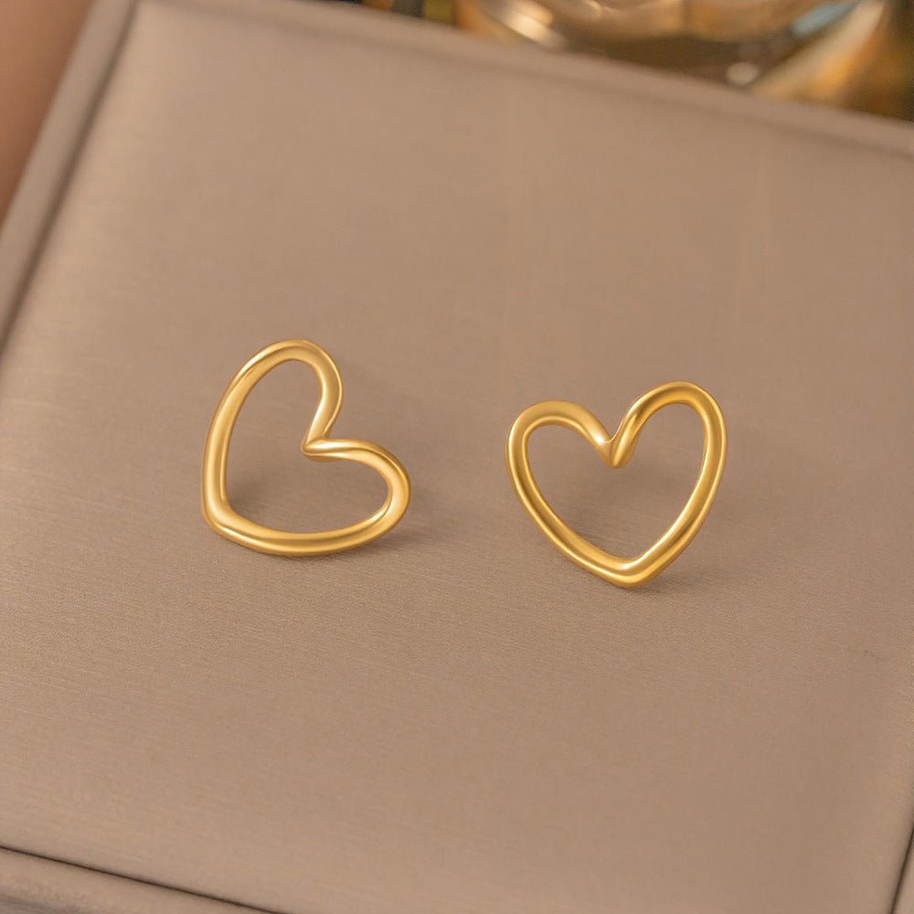 Women's Luxury Minority Hollow Heart For Korean Style Simple Design Clavicle Necklaces - Daebak