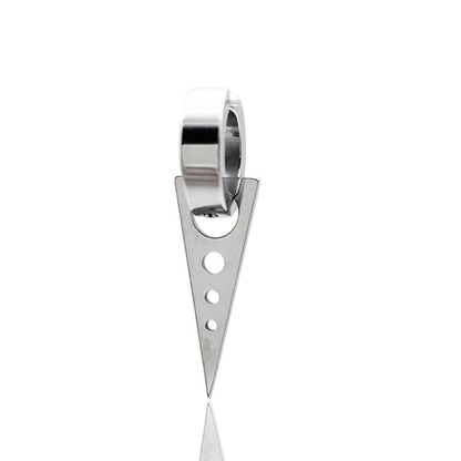 Women's & Men's Creative Korean Version Triangle Round Shape Stainless Ear Clip - Daebak