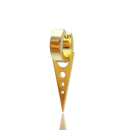 Women's & Men's Creative Korean Version Triangle Round Shape Stainless Ear Clip - Daebak