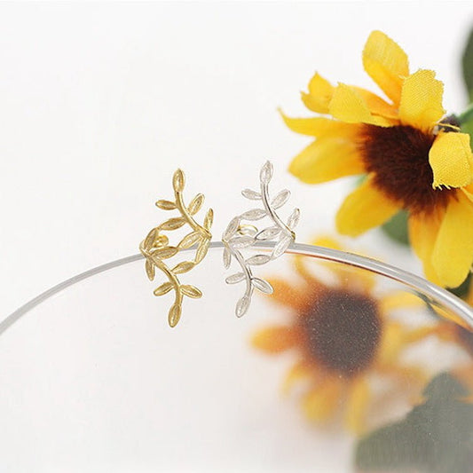 Women's & Men's Fashionable Trendy Korean Leaf Shaped Without Ear Clip - Daebak